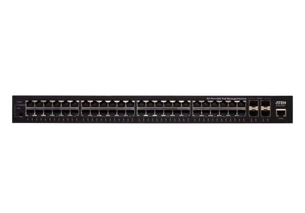 ATEN ES0152P network switch Managed L3 Gigabit Ethernet (10/100/1000) Power over Ethernet (PoE) 1U Black  ES0152P