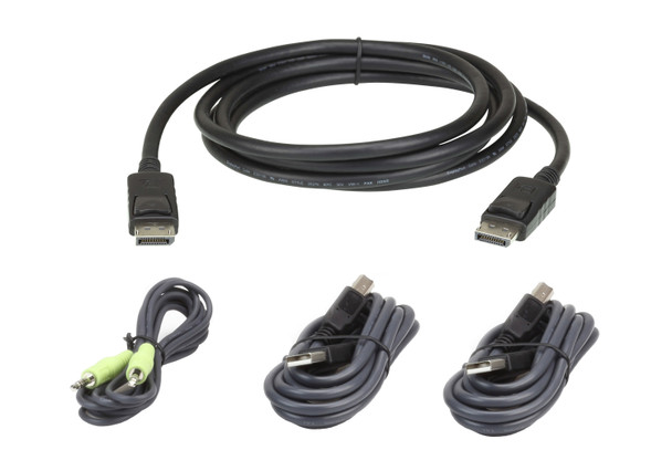 ATEN DisplayPort Secure KVM; 1,8M USB DisplayPort  2L7D02UDPX4