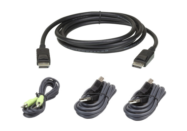 ATEN DisplayPort Secure KVM; 3M USB DisplayPort 672792009297 2L7D03UDPX4