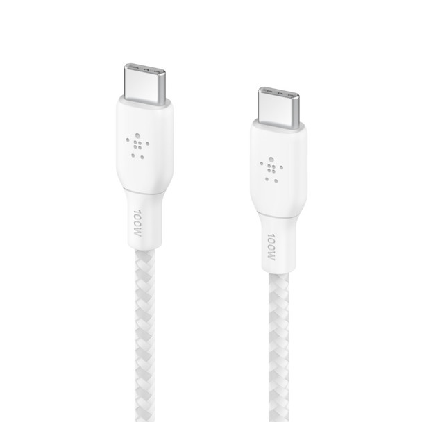 Belkin BOOST CHARGE USB cable 2 m USB 2.0 USB C White 745883842094 CAB014BT2MWH