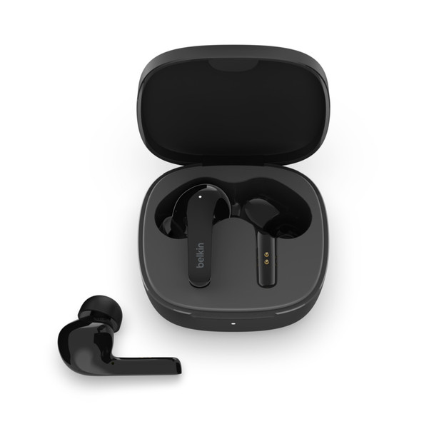 Belkin SOUNDFORM Flow Headset Wireless In-ear Calls/Music USB Type-C Bluetooth Black 745883834808 AUC006BTBK