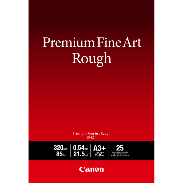 Canon FA-RG1 Premium Fine Art Rough Paper, A3 Plus, 25 sheets 013803331264 4562C004
