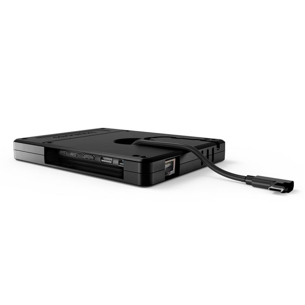 Compulocks Surface Pro 8-9 Space Enclosure Tilting Stand 8" Plus Hub Black 819472029729 TCDP01580SPSBH01