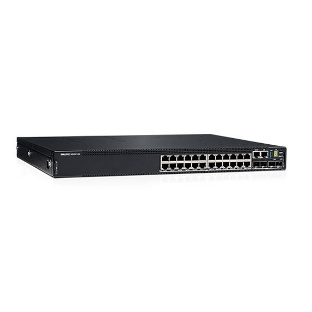 DELL N3224T-ON Managed L2 Fast Ethernet (10/100) Power over Ethernet (PoE) 1U Black 884116365655 N3224T-ONF