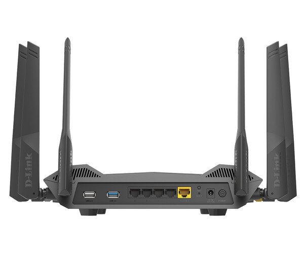 D-Link DIR-X4860 wireless router Gigabit Ethernet Dual-band (2.4 GHz / 5 GHz) Black 790069455025 DIR-X4860