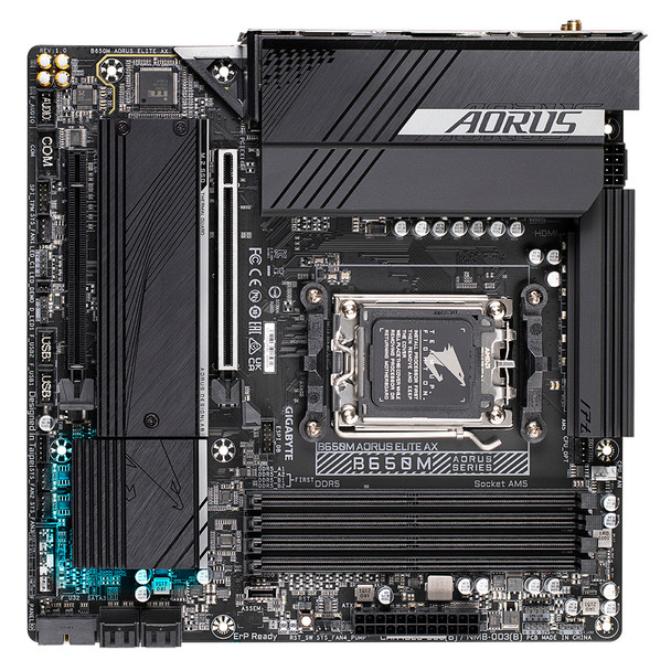 Gigabyte B650M AORUS ELITE AX motherboard AMD B650 Socket AM5 micro ATX 889523033784