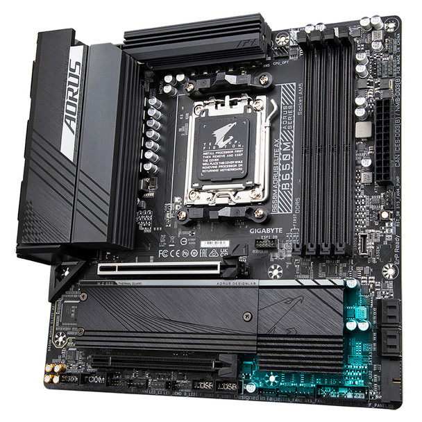 Gigabyte B650M AORUS ELITE AX motherboard AMD B650 Socket AM5 micro ATX 889523033784