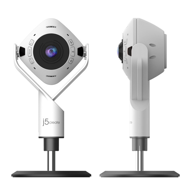 j5create JVU368 360° AI-Powered Webcam with Speakerphone 847626006159