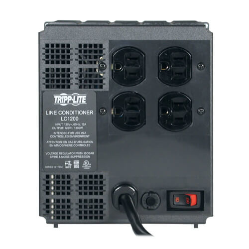 Tripp Lite 1200W 120V Power Conditioner with Automatic Voltage Regulation (AVR) and AC Surge Protection 46726