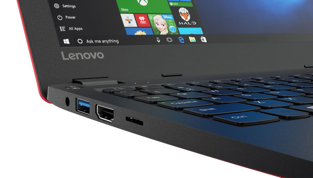Lenovo IdeaPad 110S Laptop 29.5 cm (11.6") HD Intel® Celeron® N3160 2 GB DDR3L-SDRAM 32 GB eMMC Windows 10 Home Black, Red 191999115926