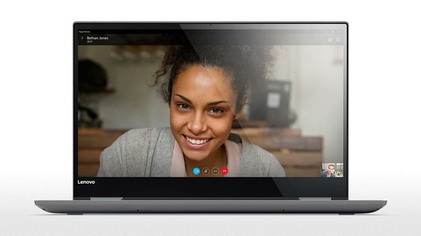 Lenovo Yoga 720 Hybrid (2-in-1) 39.6 cm (15.6") Touchscreen Full HD Intel® Core™ i7 i7-7700HQ 8 GB DDR4-SDRAM 256 GB SSD Windows 10 Home Grey 191376215188