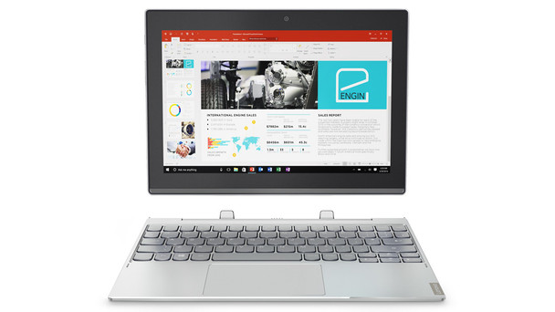 Lenovo Miix 320 Hybrid (2-in-1) 25.6 cm (10.1") Touchscreen Intel Atom® x5-Z8350 4 GB DDR3-SDRAM 64 GB eMMC Windows 10 Home Silver 191999250924