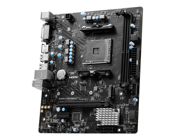 MSI B450M-A PRO MAX II motherboard AMD B450 Socket AM4 micro ATX 824142333235