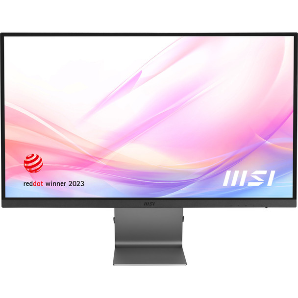 MSI Modern MD271UL 27 Inch Monitor, UHD (3840 x 2160), 60Hz, IPS, 4ms, Adaptive-Sync, 2x HDMI, DisplayPort, USB Type-C, Anti-Glare, Anti-Flicker, Less Blue light, TÜV Certified, Kensington, Grey 824142306208