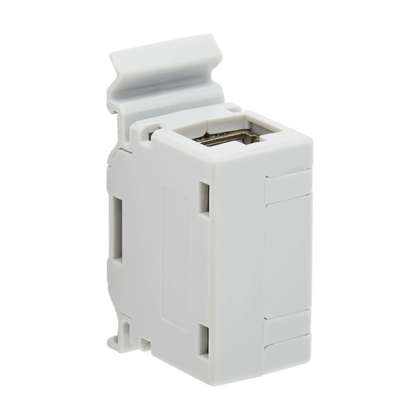 Tripp Lite N235-D01-SH-6A Cat6a Shielded In-Line DIN-Rail Mountable Snap-In Coupler (RJ45 F/F), TAA 037332277190