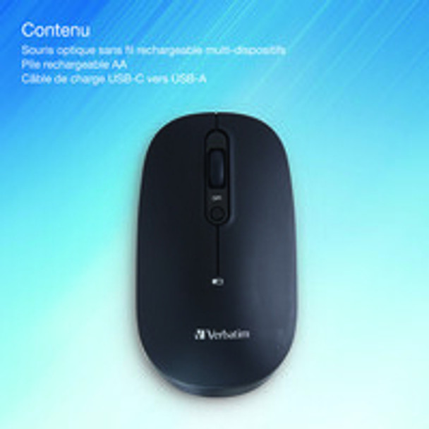 Verbatim 70750 mouse Right-hand RF Wireless Optical 023942707509