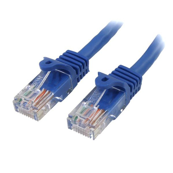 StarTech.com 100 ft Cat5e Blue Snagless RJ45 UTP Cat 5e Patch Cable - 100ft Patch Cord 46789