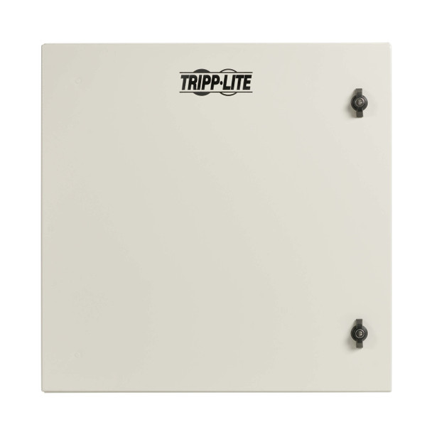 Tripp Lite SRN4G12USDP SmartRack Industrial Enclosure with Lock - NEMA 4, Wall Mount, Metal Construction, Hinged Back, 32 in. Depth, 12U, Gray 037332277176
