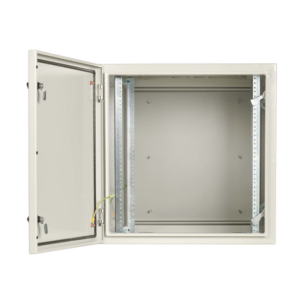 Tripp Lite SRN4G12USDP SmartRack Industrial Enclosure with Lock - NEMA 4, Wall Mount, Metal Construction, Hinged Back, 32 in. Depth, 12U, Gray 037332277176