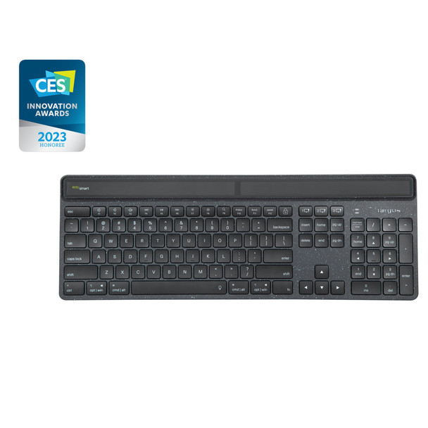Targus Energy Harvesting EcoSmart keyboard Bluetooth Black 092636363741