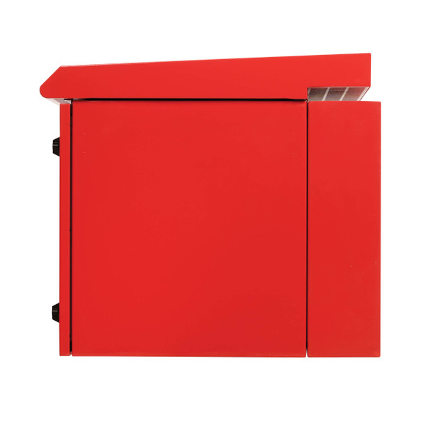 Tripp Lite SmartRack Industrial Enclosure with Lock - NEMA 3R, Wall Mount, Metal Construction, Hinged Back, Internal Fans, 28 in. Depth, 12U, Red 037332278012