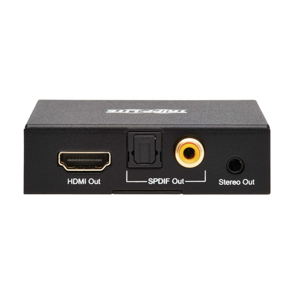 Tripp Lite P130-000-AUDIO2 4K HDMI Audio De-Embedder/Extractor with TOSLINK, RCA and 3.5 mm Stereo Output, 5.1 Channel, HDCP 2.2, 4K 60 Hz 037332279255