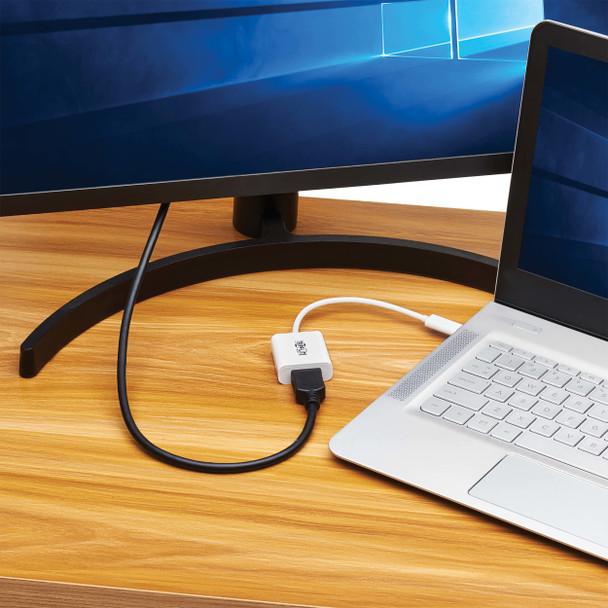 Tripp Lite U444-06N-HD8K6W USB-C to HDMI Adapter (M/F) - 8K 60 Hz, HDR, 4:4:4, HDCP 2.3, White 037332272638