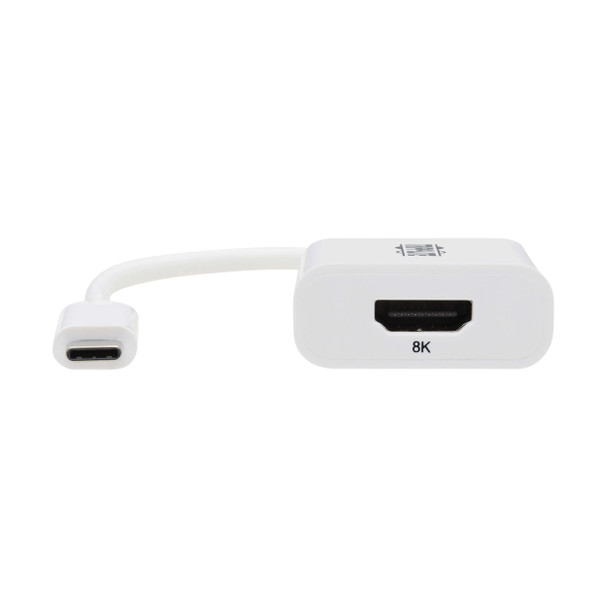 Tripp Lite U444-06N-HD8K6W USB-C to HDMI Adapter (M/F) - 8K 60 Hz, HDR, 4:4:4, HDCP 2.3, White 037332272638