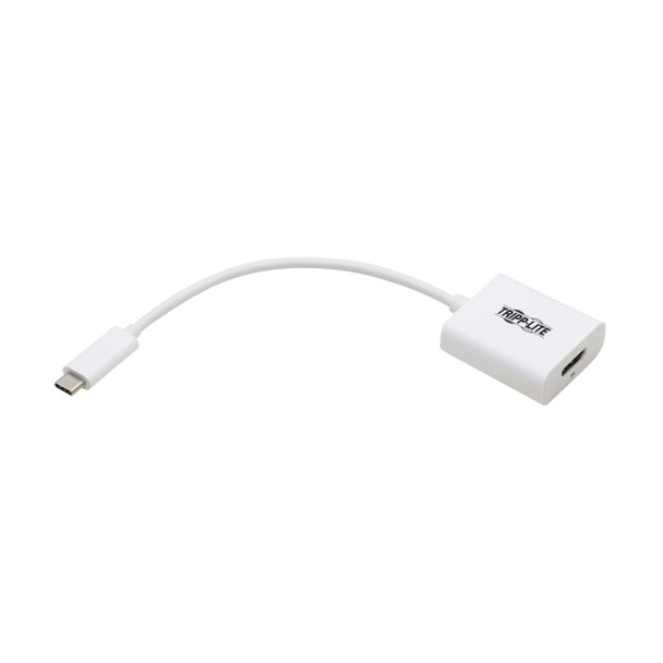 Tripp Lite U444-06N-HD8K6W USB-C to HDMI Adapter (M/F) - 8K 60 Hz, HDR, 4:4:4, HDCP 2.3, White 037332272638