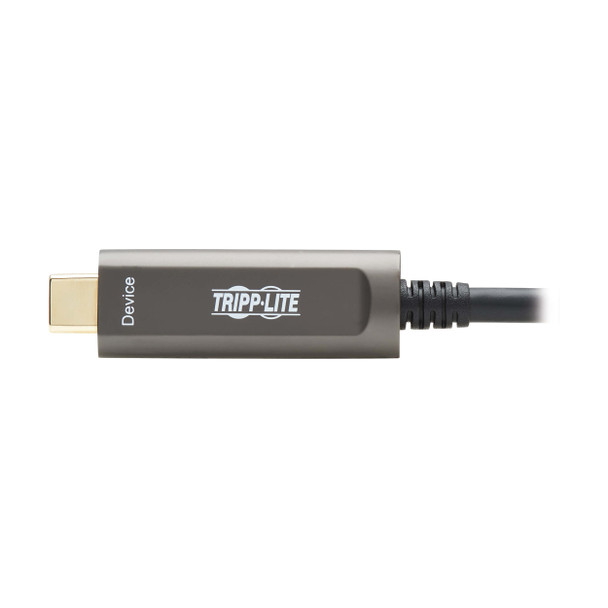 Tripp Lite U428F-10M-D321 USB-A to USB-C AOC Cable (M/M) - USB 3.2 Gen 2 (10Gbps) Plenum-Rated Fiber Active Optical - Data Only, Backward Compatible, Black, 10 m (33 ft.) 037332275028