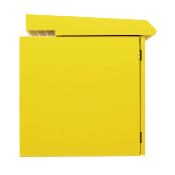 Tripp Lite SmartRack Industrial Enclosure with Lock - NEMA 3R, Wall Mount, Metal Construction, Internal Fans, 23 in. Depth, 12U, Yellow 037332278043