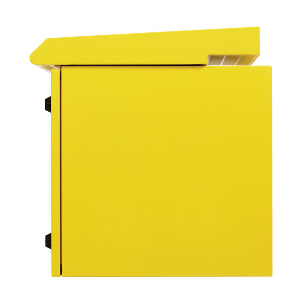 Tripp Lite SmartRack Industrial Enclosure with Lock - NEMA 3R, Wall Mount, Metal Construction, Internal Fans, 23 in. Depth, 12U, Yellow 037332278043