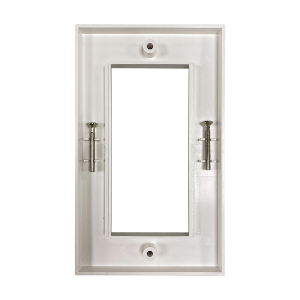 Tripp Lite N042U-WF2-2 Double-Gang UK-Style Gang Frame for Insert Modules, White 037332269485