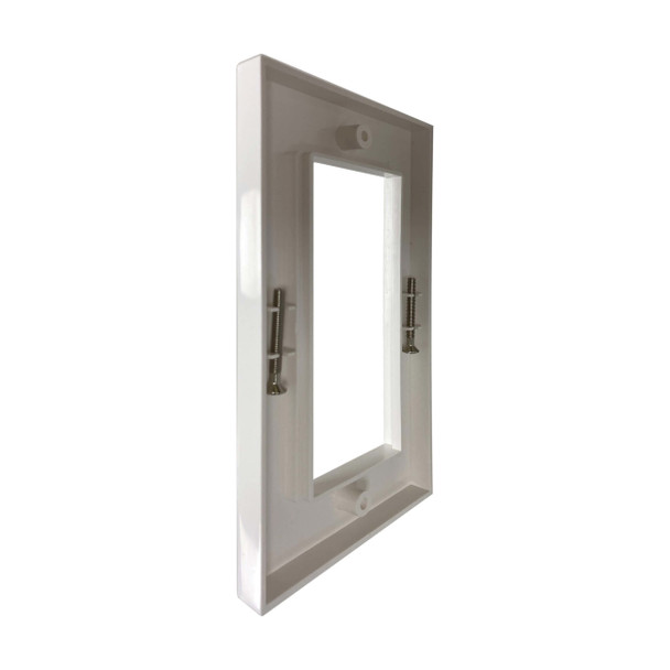 Tripp Lite N042U-WF2-2 Double-Gang UK-Style Gang Frame for Insert Modules, White 037332269485