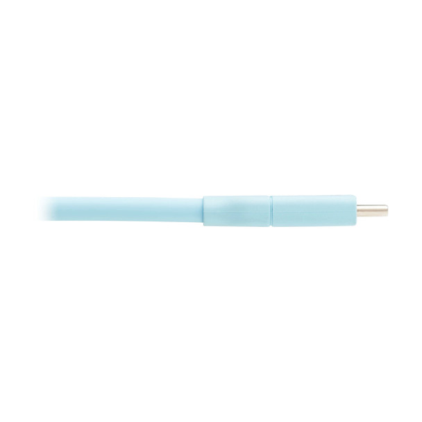 Tripp Lite U040AB-006CS5LB Safe-IT USB-C Cable (M/M), Antibacterial, Ultra Flexible, 240W PD Charging, Light Blue, 6 ft. (1.8 m) 037332276797