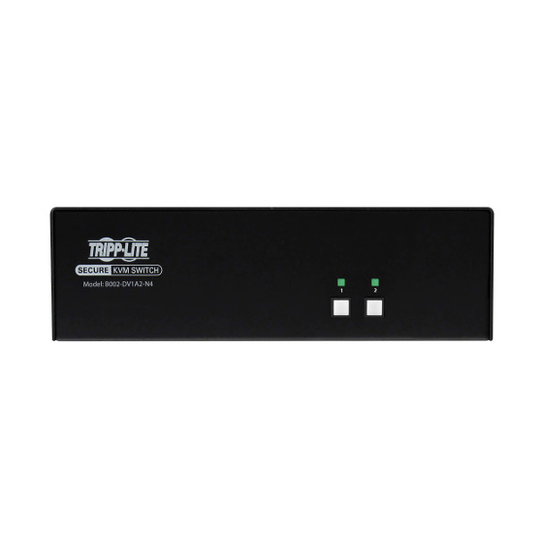 Tripp Lite B002-DV1A2-N4 Secure KVM Switch, 2-Port, Single Head, DVI to DVI, NIAP PP4.0, Audio, TAA 037332274311