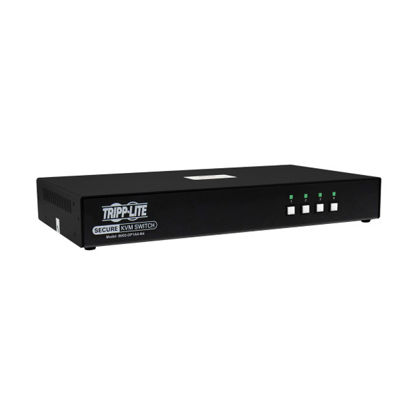 Tripp Lite B002-DP1A4-N4 Secure KVM Switch, 4-Port, Single Head, DisplayPort to DisplayPort, 4K, NIAP PP4.0, Audio, TAA 037332274274