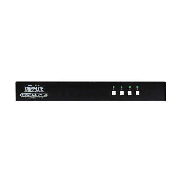 Tripp Lite B002-HD1AC4-N4 Secure KVM Switch, 4-Port, Single Head, DP to HDMI (x4), 4K, NIAP PP4.0, Audio, CAC, TAA 037332275264