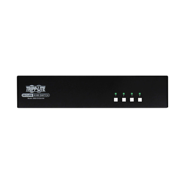 Tripp Lite B002-DV2A4-N4 Secure KVM Switch, 4-Port, Dual Head, DVI to DVI, NIAP PP4.0, Audio, TAA 037332274335