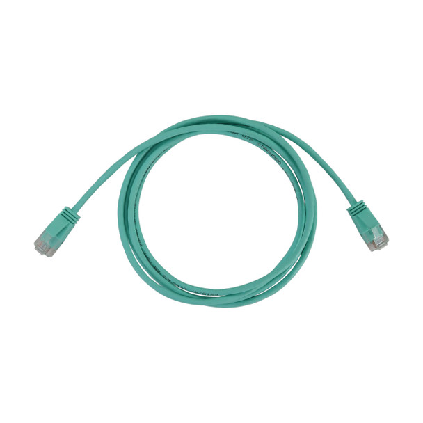 Tripp Lite N261-S06-AQ Cat6a 10G Snagless Molded Slim UTP Ethernet Cable (RJ45 M/M), PoE, Aqua, 6 ft. (1.8 m) 037332276384