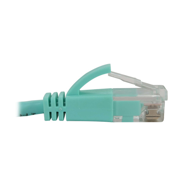 Tripp Lite N261-S06-AQ Cat6a 10G Snagless Molded Slim UTP Ethernet Cable (RJ45 M/M), PoE, Aqua, 6 ft. (1.8 m) 037332276384