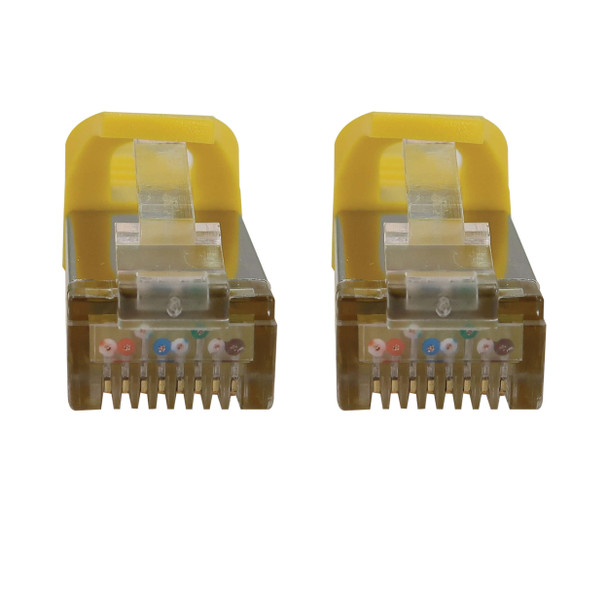 Tripp Lite N262-S10-YW Cat6a 10G Snagless Shielded Slim STP Ethernet Cable (RJ45 M/M), PoE, Yellow, 10 ft. (3.1 m) 037332276063