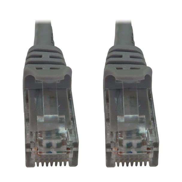 Tripp Lite N261-007-GY Cat6a 10G Snagless Molded UTP Ethernet Cable (RJ45 M/M), PoE, Gray, 7 ft. (2.1 m) 037332277343