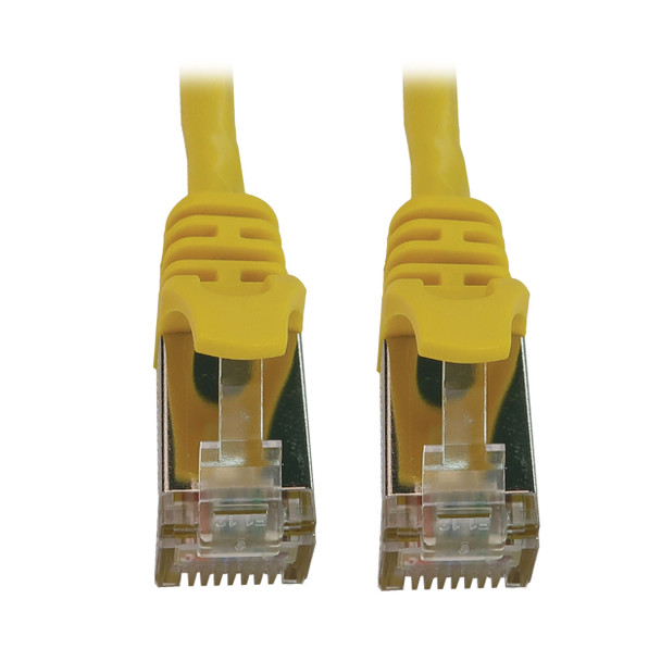 Tripp Lite N262-S05-YW Cat6a 10G Snagless Shielded Slim STP Ethernet Cable (RJ45 M/M), PoE, Yellow, 5 ft. (1.5 m) 037332275929