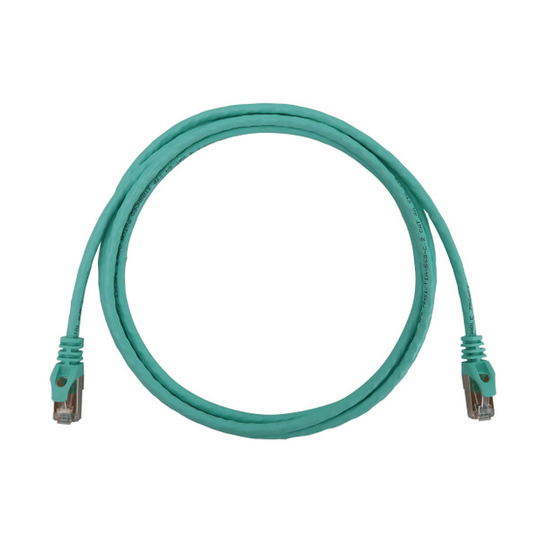 Tripp Lite N262-S05-AQ Cat6a 10G Snagless Shielded Slim STP Ethernet Cable (RJ45 M/M), PoE, Aqua, 5 ft. (1.5 m) 037332275936
