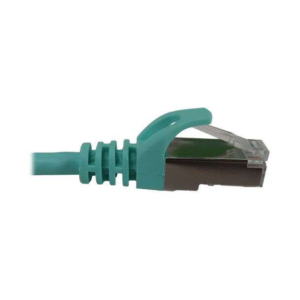 Tripp Lite N262-S05-AQ Cat6a 10G Snagless Shielded Slim STP Ethernet Cable (RJ45 M/M), PoE, Aqua, 5 ft. (1.5 m) 037332275936