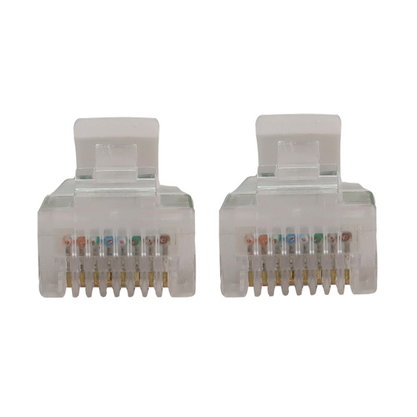 Tripp Lite N261-S01-WH Cat6a 10G Snagless Molded Slim UTP Ethernet Cable (RJ45 M/M), PoE, White, 1 ft. (0.3 m) 037332276247