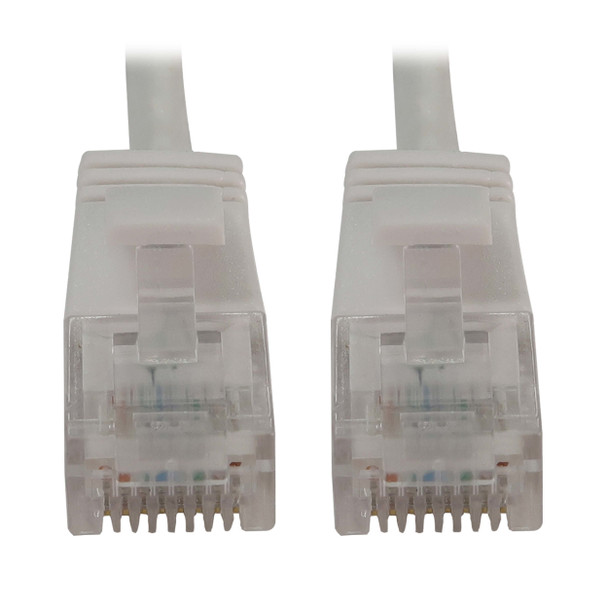 Tripp Lite N261-S05-WH Cat6a 10G Snagless Molded Slim UTP Ethernet Cable (RJ45 M/M), PoE, White, 5 ft. (1.5 m) 037332276339