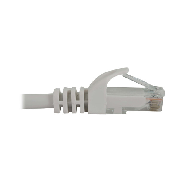 Tripp Lite N261-100-WH Cat6a 10G Snagless Molded UTP Ethernet Cable (RJ45 M/M), PoE, White, 100 ft. (30.5 m) 037332277619