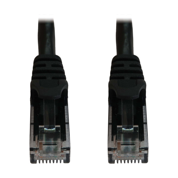Tripp Lite N261-06N-BK Cat6a 10G Snagless Molded UTP Ethernet Cable (RJ45 M/M), PoE, Black, 6 in. (15 cm) 037332277640
